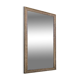 Mirror in wood and stucco in burl wood style, 1960