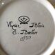 Plate Emile Balon (1859-1929), successor of Ulysses - Faience of Blois