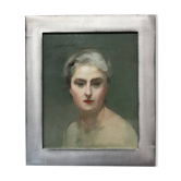 Lucien-Victor Guirand de Scévola (1871-1950) Portrait of his wife, oil on canvas signed
