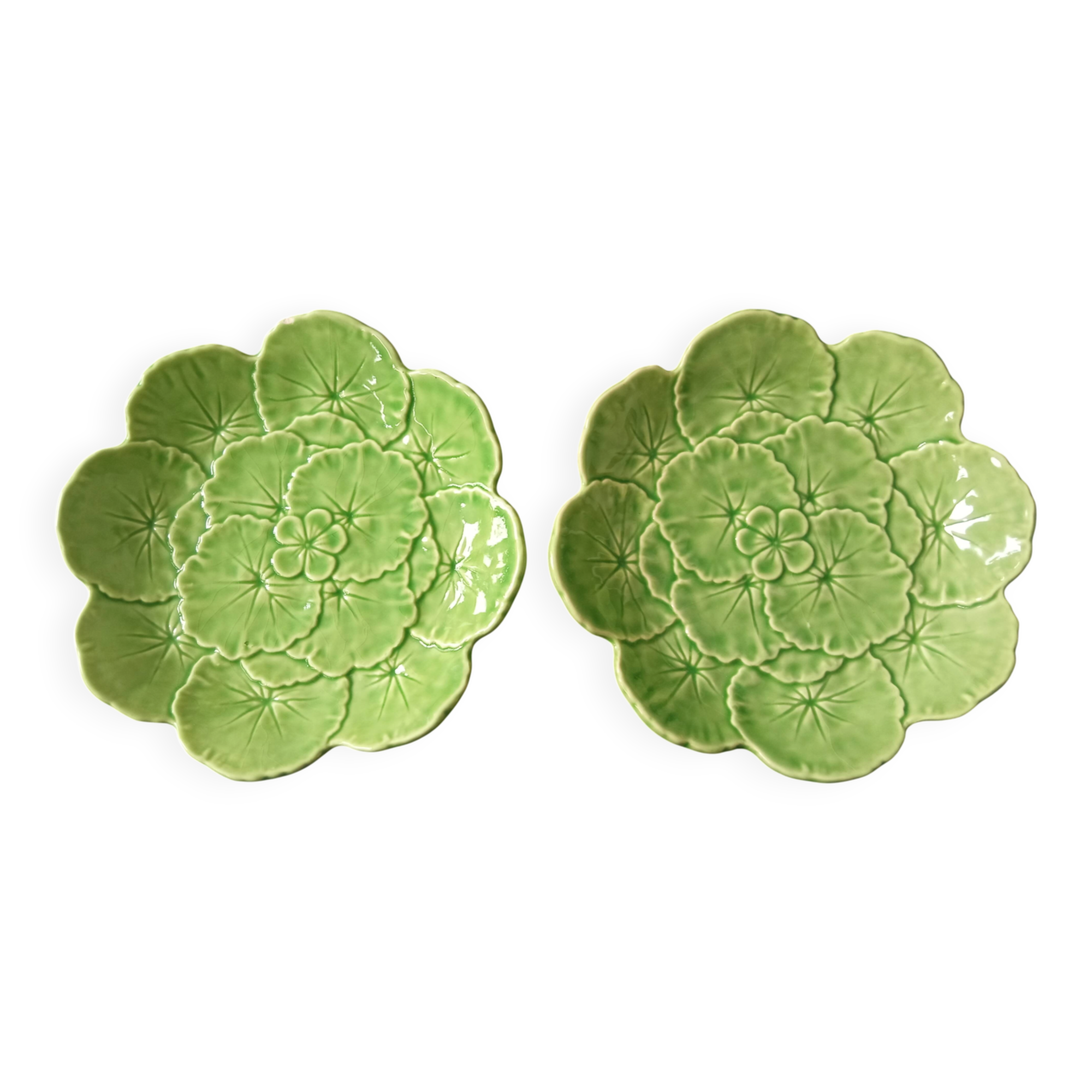 2 lovely earthenware plates
