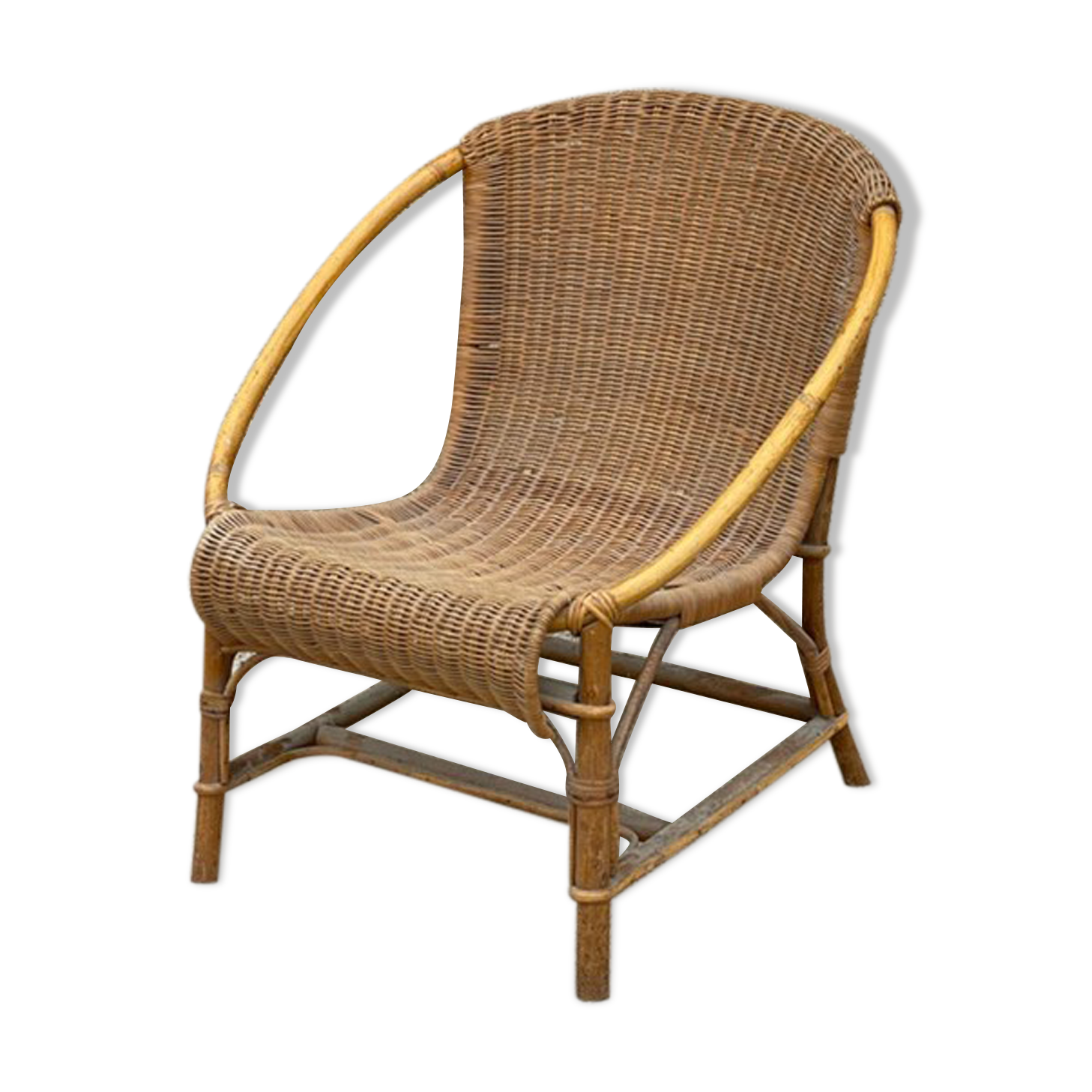 Rattan armchair