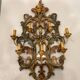Large Italian Wooden Sconces 1950’s