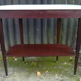 Louis XVI-style mahogany and marble console