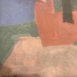 Oil painting on canvas signed by the artist henri goetz
