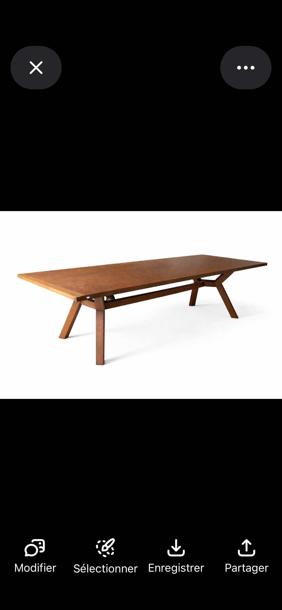 Large solid oak table