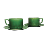 Duo cups with saucers