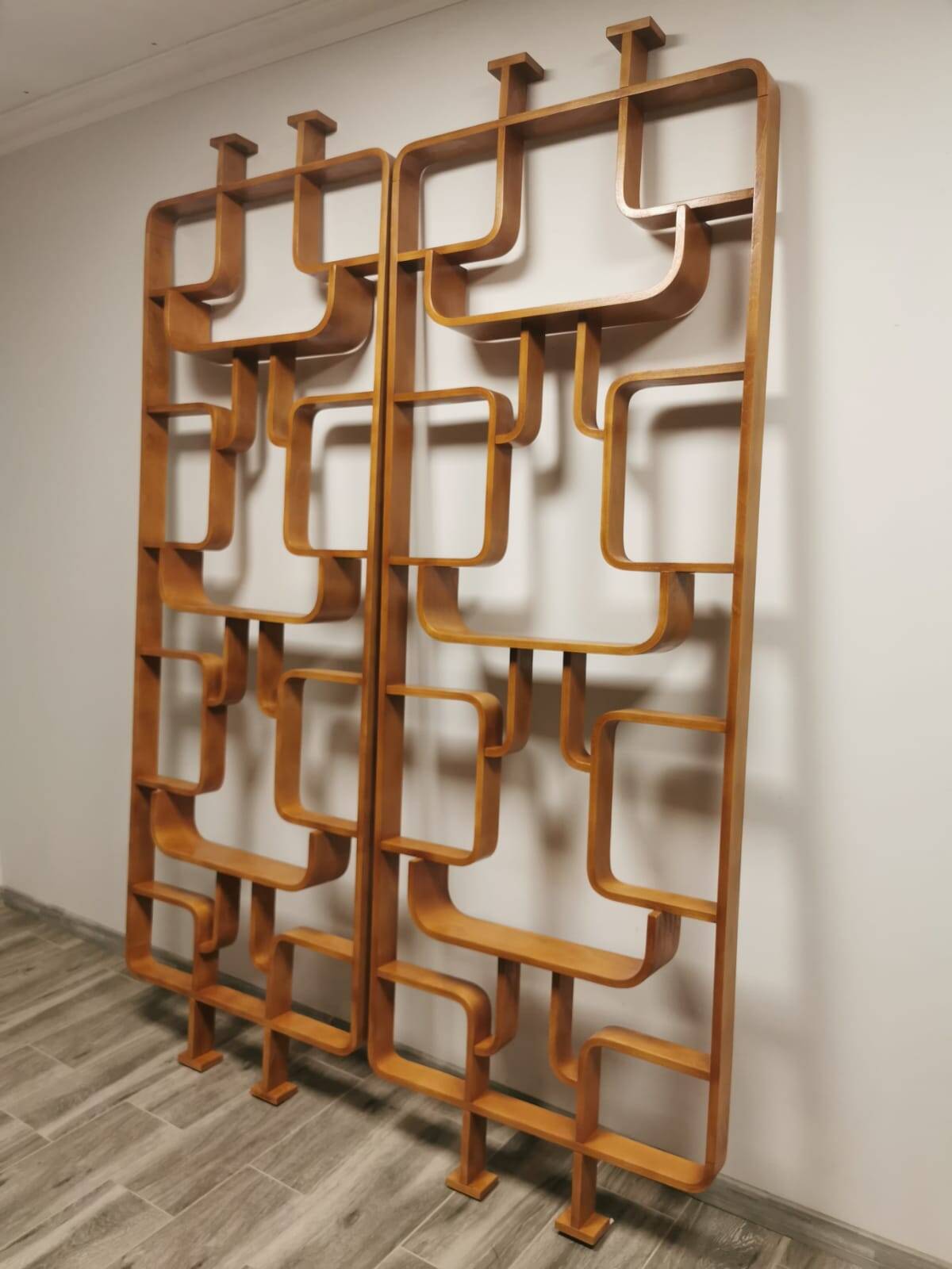 Room Dividers by Ludvik Volak for Drevopodnik Holesov, 1950s, Set of 2