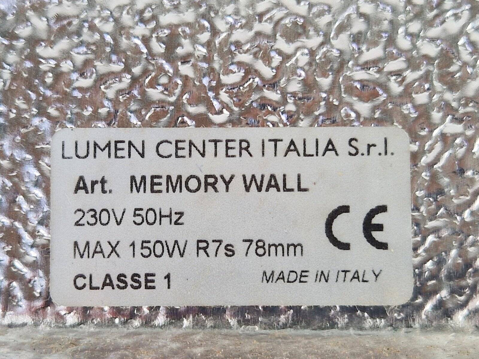 Modern Memory Wall Lamp by Villatosca for Lumen Center Italia, 2000s