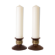 Large pair of art deco candlesticks by Louis Prodhon