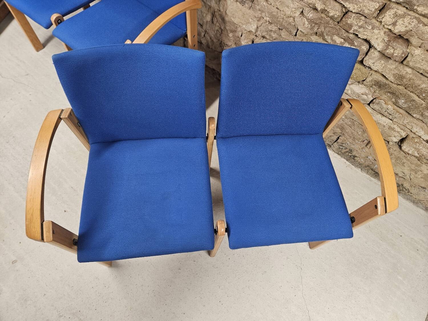 Set of 2 waiting room benches 1980/90