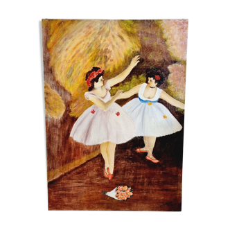 Oil on canvas ballerinas 70s