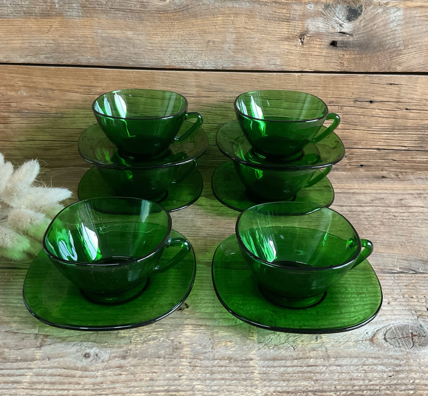 6 green VERECO cups
