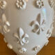 Large vase signed Emile Tessier with a lily flower design.