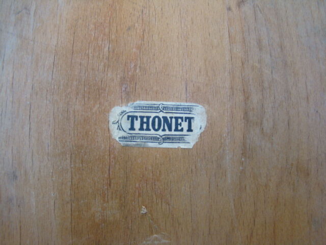 Set of four old bistro chairs