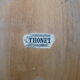 Set of four old bistro chairs