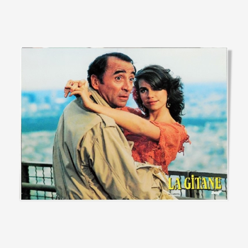 Photograph of film poster of "Claude Brasseur - Valérie Kaprisky" from 1986