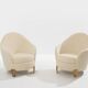 Garouste & Bonetti Koala armchairs in bronze and alpaca 1995