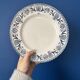 Set of 6 antique flat plates Moulin des Loups model Cardère |