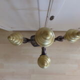 Cast iron chimney servant and brass