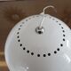 Vintage pendant lamp in white lacquered metal 80s