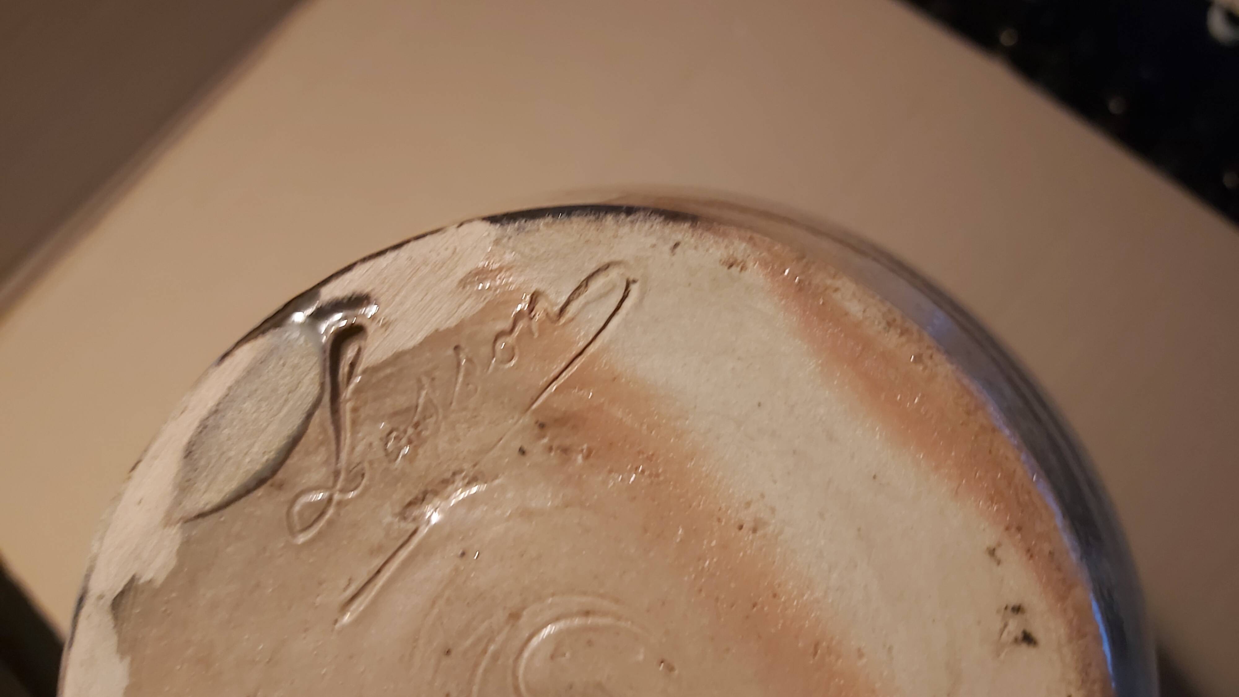 Salt Stoneware Vase, Signed Losson (Bouffioulx)