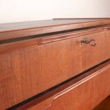 Large Danish chest of drawers, tallboy, 7 teak drawers by Henning Jørgesen.