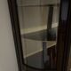 Curved display cabinet in Louis XVI style