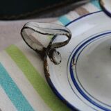 Old enamel candle holder
