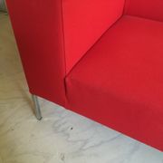 Red sofa Allen MDF Italia by Bruno FATTORINI 1998