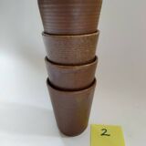Digoin golden stoneware cups