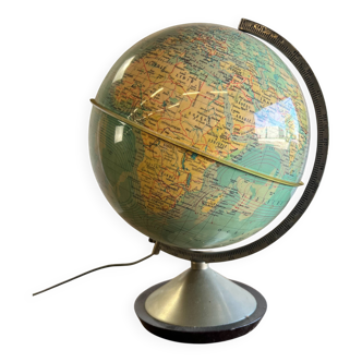 Globe vintage avec lumières GDP 1965 Globe