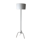 Lampadaire en fer forgé noir 1960