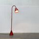 Mid-century leather floor lamp by Jacques Adnet for Valenti, Spain, 1960s.