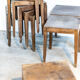 Lot de dix tabourets Baumann