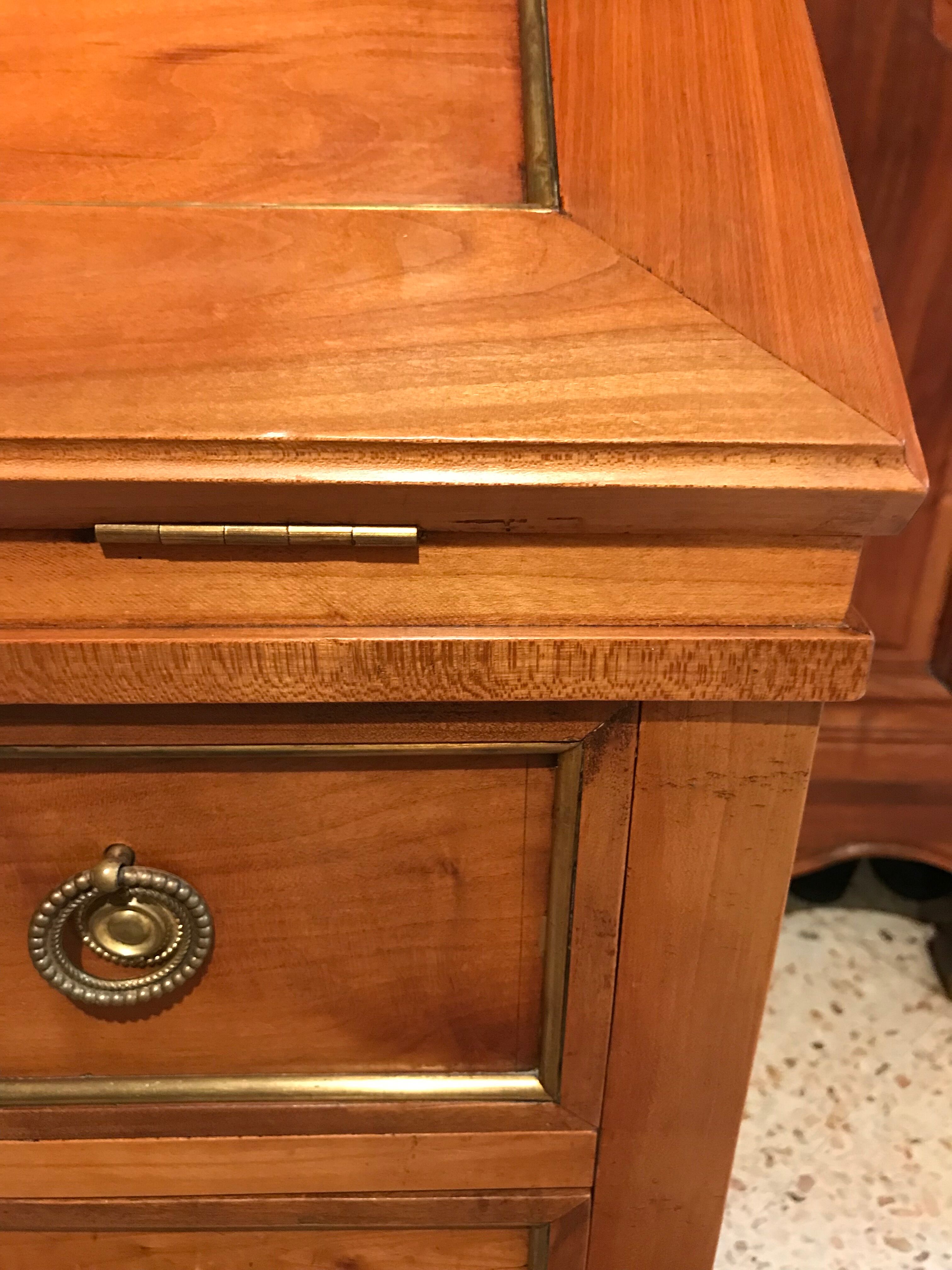 Small secretary English donkey back office Madame 3 drawers