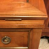 Small secretary English donkey back office Madame 3 drawers