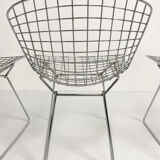 Set of 4 mid century side chairs by harry bertoia for knoll