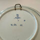 Decorative plate in blue Delft pottery