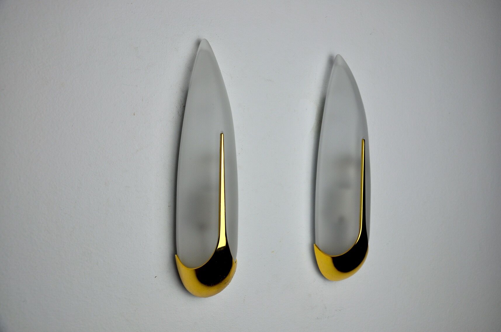 Paire d'appliques "épis" idearte espagne 1980