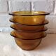 4 ear bowls Arcoroc Sierra, Vintage 70's bowls, France