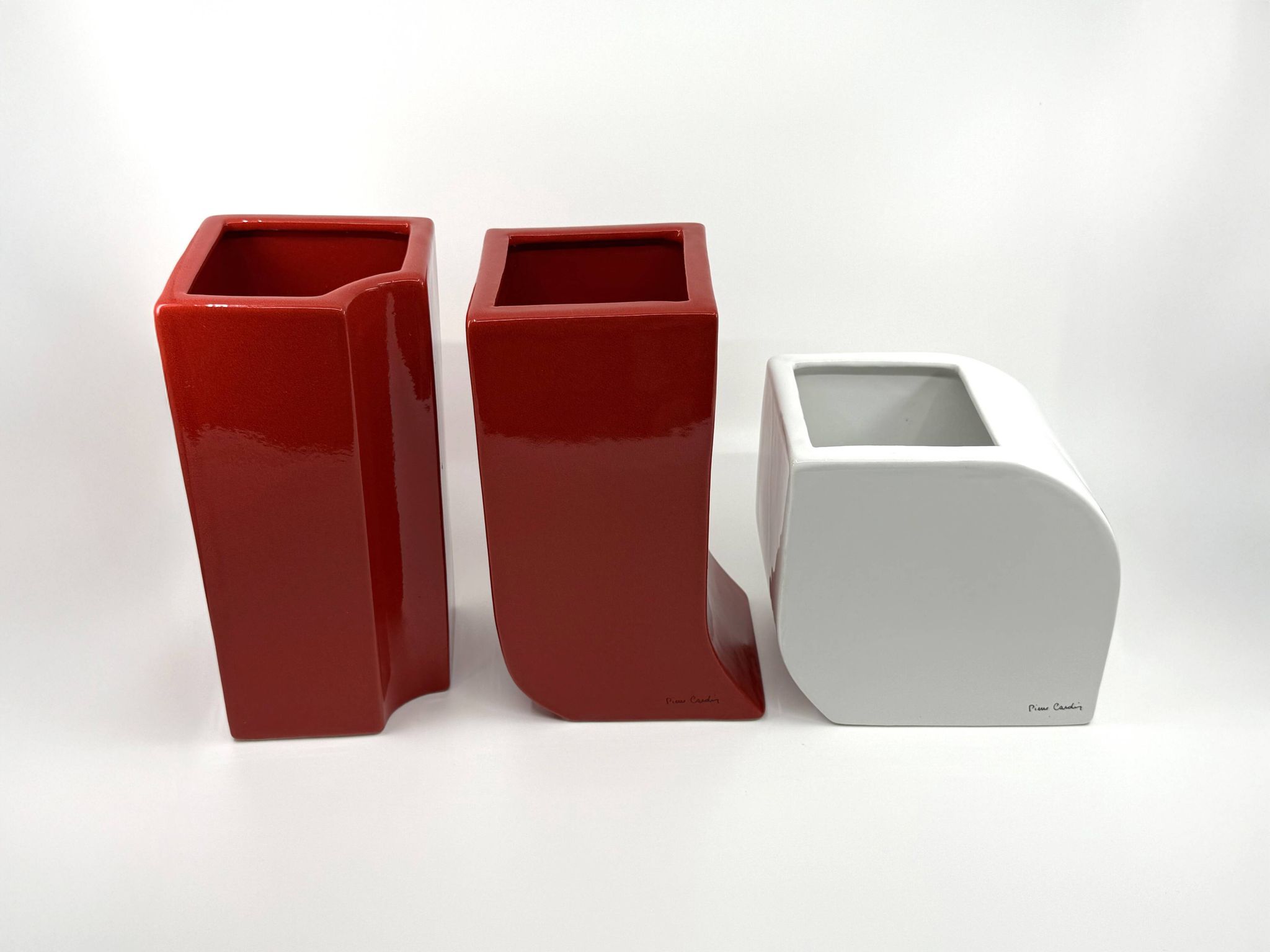 Very rare set of 3 ceramic vases • Pierre Cardin • Circa 1968