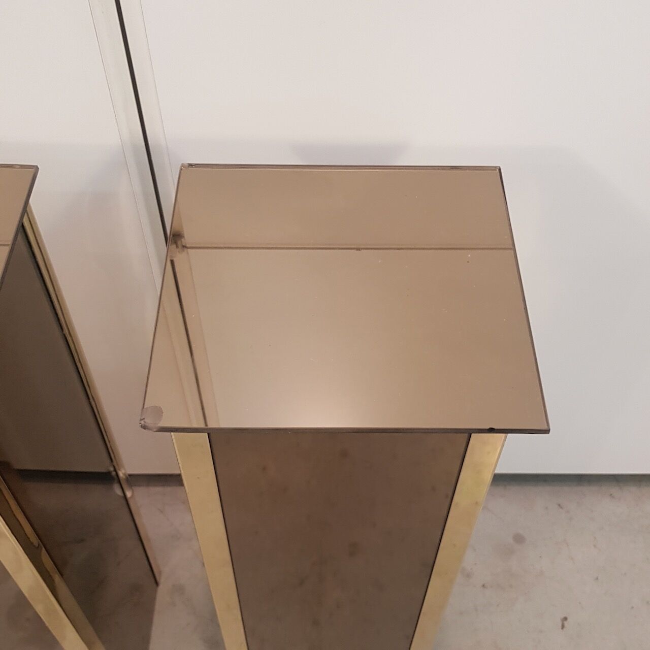 Paire de piédestals Belgo Chrom - Dewulf