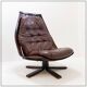 Vintage swivel armchair 1970 by Hans Brattrud for Hove Möbler