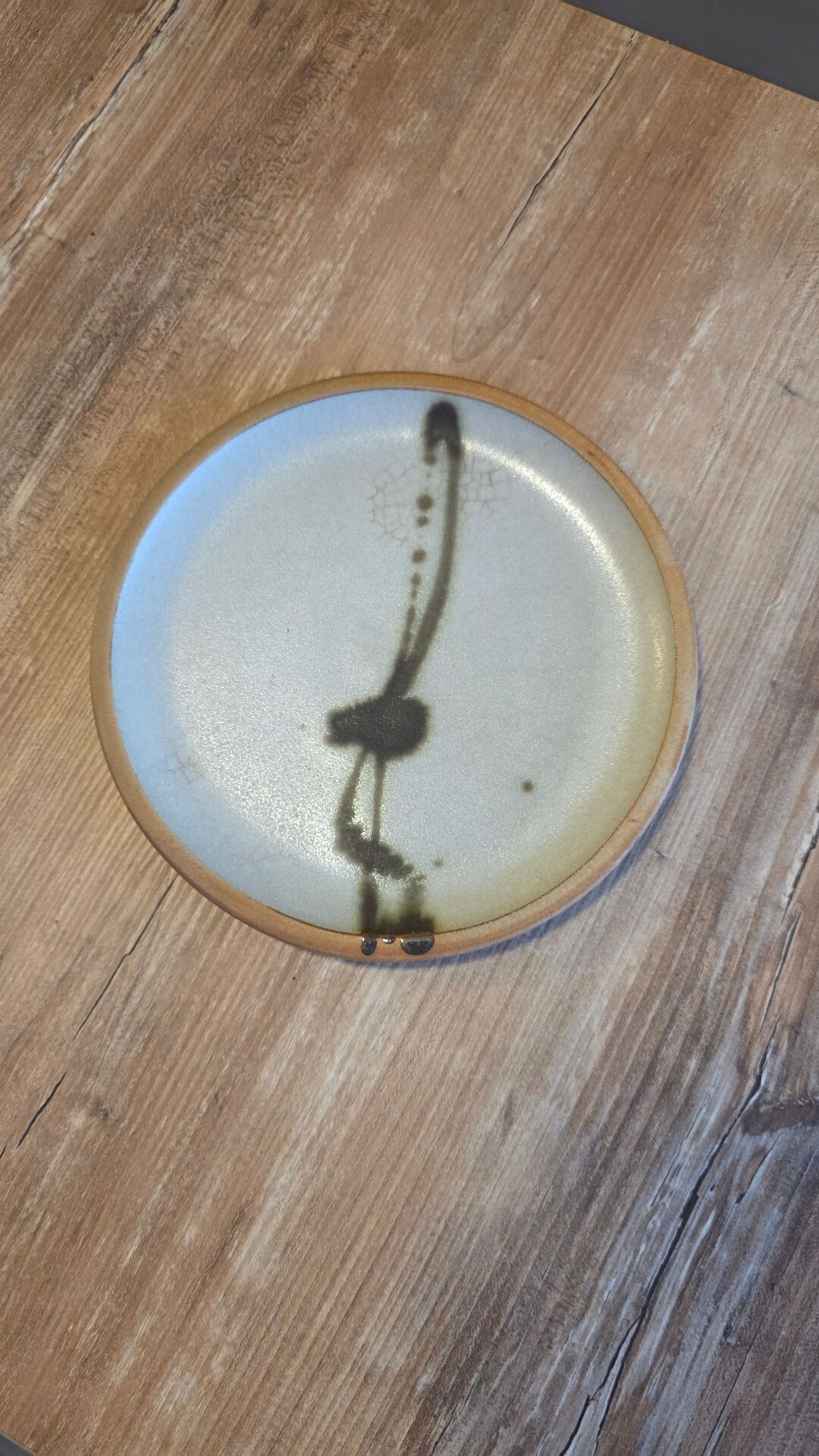 Set of 3 vintage Gres pieces from La Colombe pottery, signed.