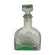 Carafe à whisky en verre vert vintage