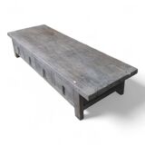 Vintage Elm Wood 4 Drawer Coffee Table