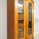 Showcase in fir wood and carved walnut, early 1900s