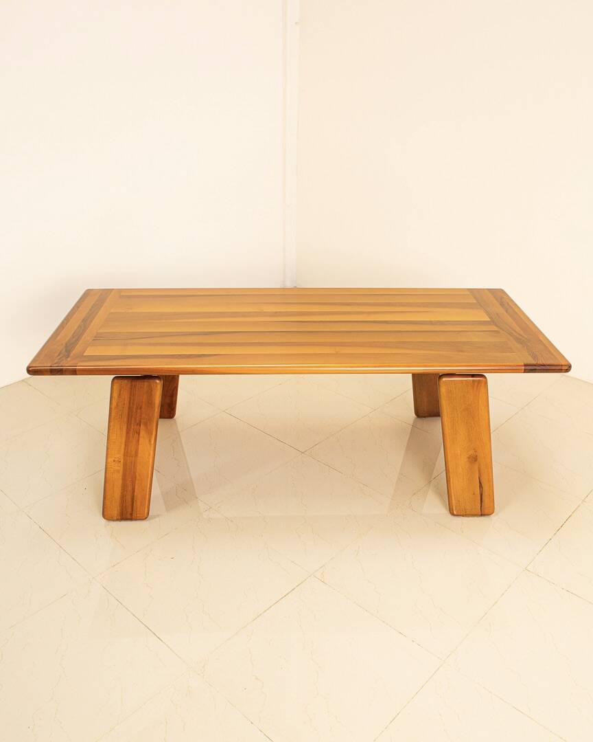 "Sapporo" walnut table by Mario Marenco for Mobil Girgi 70's
