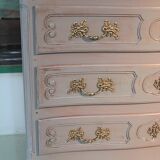Commode de style Louis XV patinée XXème