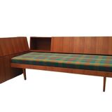 Méridienne mid century, canapé-lit